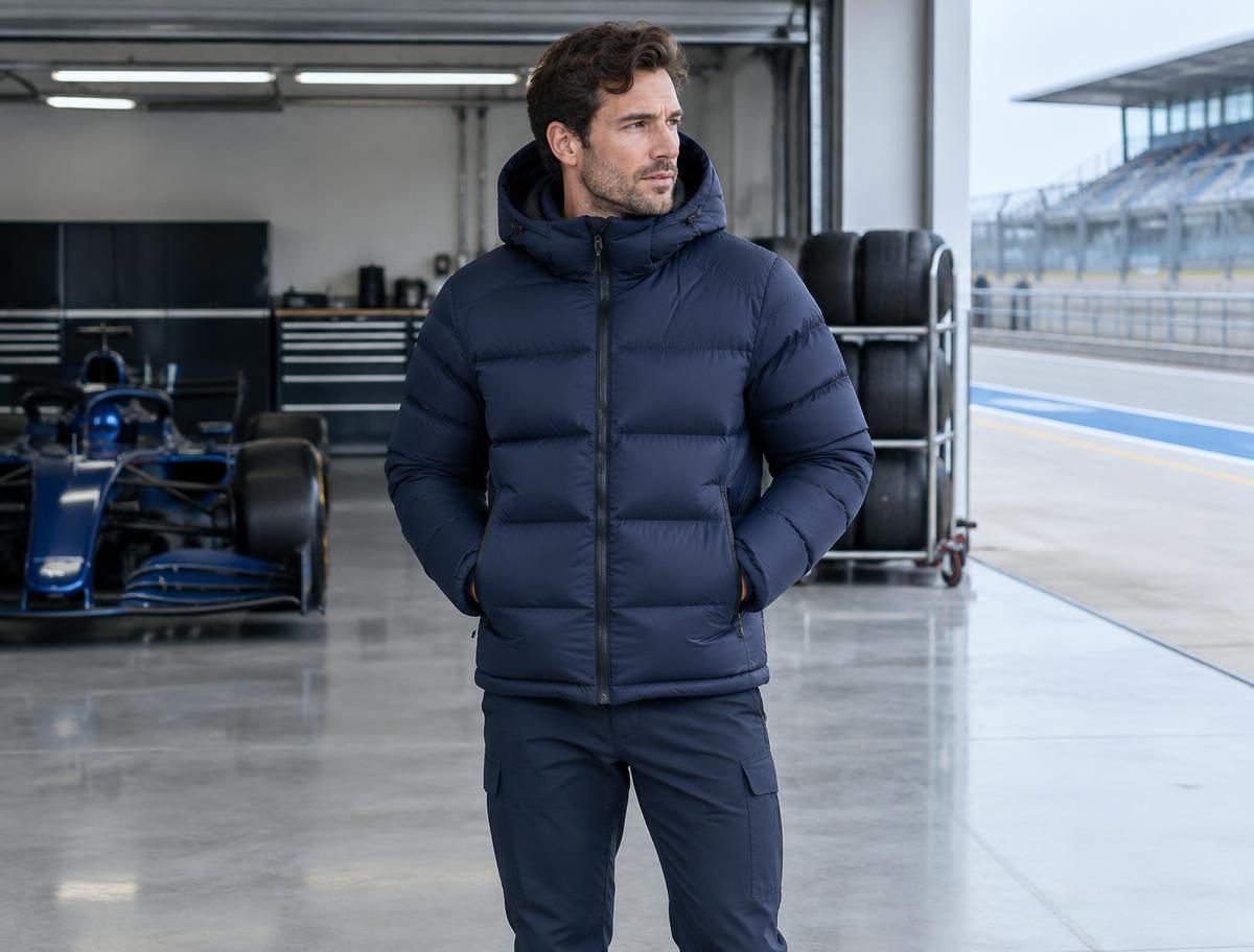 Down jackets for automotive teams