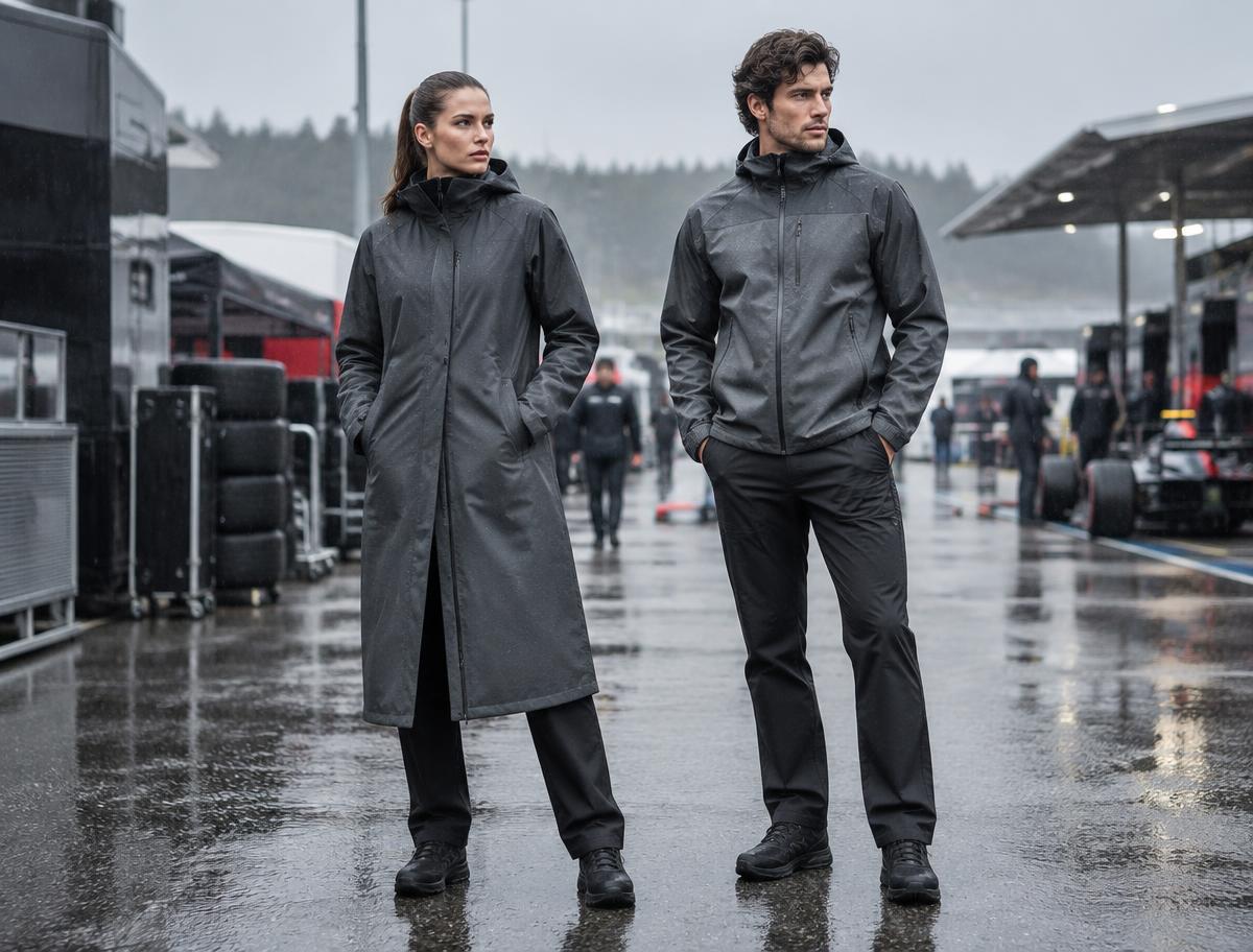Raincoats for automotive teams